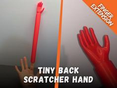 Tiny Back Scratcher Hand – Extra Long Finger Extension 3D Printer Model