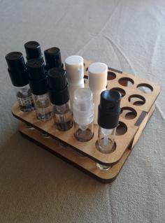 Laser Cut Perfume Sample Holder