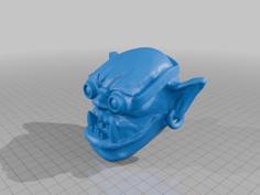 Space Orc Head With Goggles – 28mm RTB13 3D Printer Model