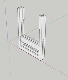 Universal Adjustable Filter Holder 100mm 3D Printer Model