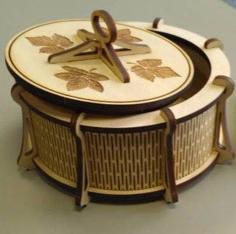 Laser Cut Round Box