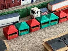 Christmas Market Huts 8 (z-scale) 3D Printer Model