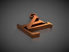 Louis Vuitton Key Chain 3D Printer Model