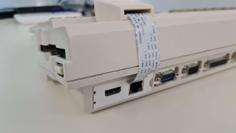 Amiga 1200 Network, HDMI, Microsd Extender Back Trap Door 3D Printer Model