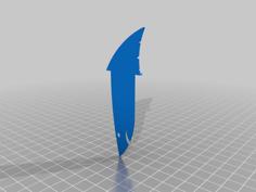 The Bookshark Bookmark Long And Short Versions 3D Printer Model