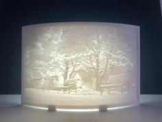 Lithophane Stand 3D Printer Model