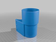 Scooter Dual Size Cup Holder, 3D Printer Model