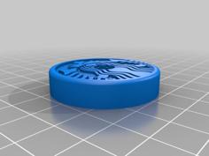 Starbucks Logo 45 RPM Adapter 3D Printer Model