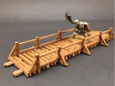 Wooden Bridges For 28mm Miniatures Gaming 3D Printer Model