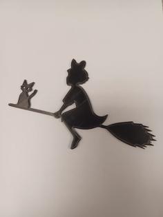 Kiki And Jiji Silhouette Kikis Delivery Service 3D Printer Model