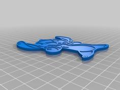 Stitch Key Chain 3D Printer Model