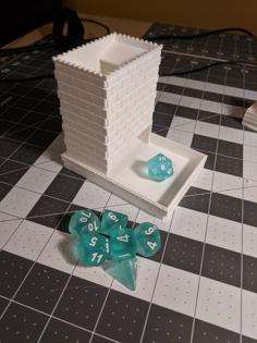 Compact Dice Tower 3D Printer Model