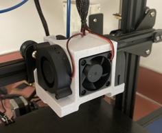 Ender 3 Dual Fan Duct 3D Printer Model