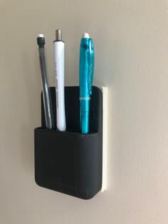 Pen Holder For Telephone Wall Plate 3D Printer Model