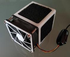 Air Purifier (active Carbon Filter) For 80mm Fan 3D Printer Model