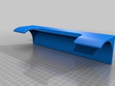 Longboard / Skateboard Wall Holder 3D Printer Model