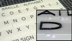 Better Braille Alphabet Board 3D Printer Model