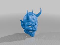 Oni Mask Samurai Mask 3D Printer Model