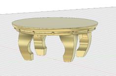 Small Round Table 3D Printer Model