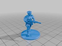 1/56th Scale (28mm) Sci/Fi PA Security Guards 3D Printer Model