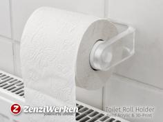 Toilet Roll Holder ‘Clear & Clean’ 3D Printer Model