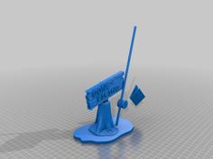 Gone-Filing Desktop Sign 3D Printer Model