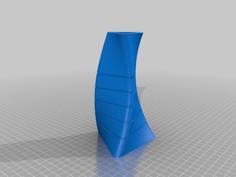 A Triangle Sectioned Vase 3D Printer Model