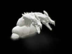 Two Headed Dragon Bust 3D Printer Model