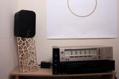 Laser Cut Voronoi Speaker Stand