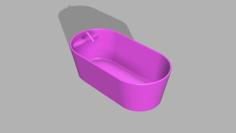 Barbie Bathtub Simple Modern 3D Printer Model