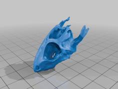 Basilisk Skull 3D Printer Model