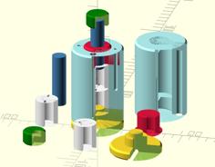 Parametric Press Die For Polymers 3D Printer Model