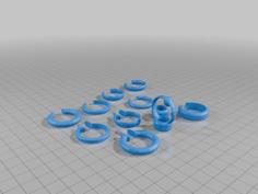 Marble/stone Swap Rings 3D Printer Model