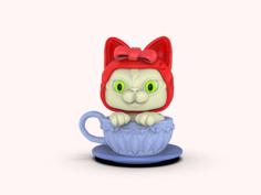 Cat In A Cup 3D Printer Model