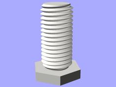 Screw Library For Openscad 3D Printer Model