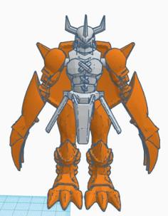 Wargreymon Articulated 3D Printer Model