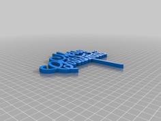 Merry Christmas 3D Printer Model