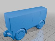 Brio Compatible – All-in-one/two Print In Place Closed Freight Wagon 3D Printer Model