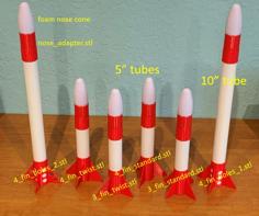 Bounce Rockets Take Flight 3D Printer Model