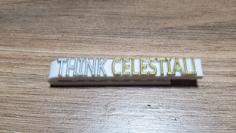 “Think Celestial!” Tie Clip, 65 Mm (LDS) 3D Printer Model