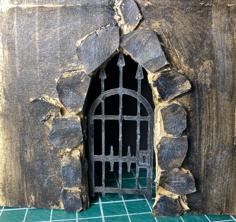 Rotating Iron Gates For Tabletop Adventures (D&D, Pathfinder, And Other) 3D Printer Model