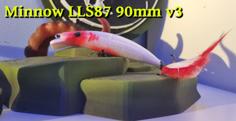 Minnow 90 V3 Magnetic Fishing Fish Lure 3D Printer Model