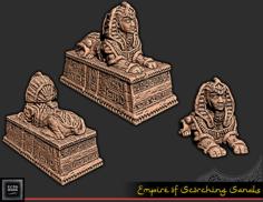 Sphynx Statue – Tabletop Gaming 3D Printer Model