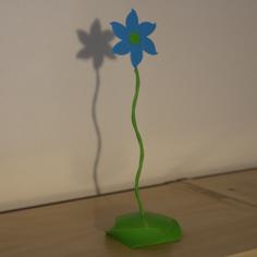 Tabletop Flower 3D Printer Model