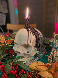 Skull Candle Holder 3D Printer Model