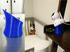 Baby Monitor Angled Support For Shelf 3D Printer Model