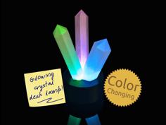 Illuminated Crystal Lamp 3D Printer Model