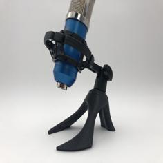 Sleek Microphone Stand 3D Printer Model