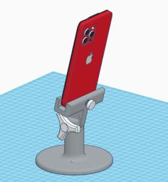 CELLPHONE STAND / VIDEO TRIPOD WITH ADJUSTABLE ANGLE 3D Printer Model