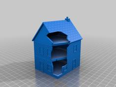 FOW Damaged Brick House 3D Printer Model